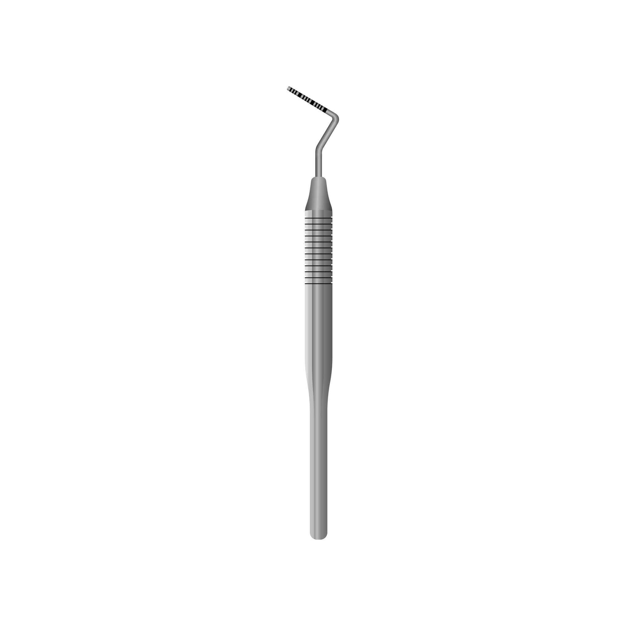 A silver metal probe with a tapered tip.