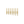 7 gold metal drills from shortest (4 millimeters) to longest (10 millimeters).