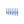 7 blue metal drills from shortest (4 millimeters) to longest (10 millimeters).