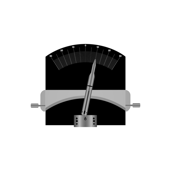 The Bending Tool from above, with the stylus placed on top facing the 10 increment mark on the right.