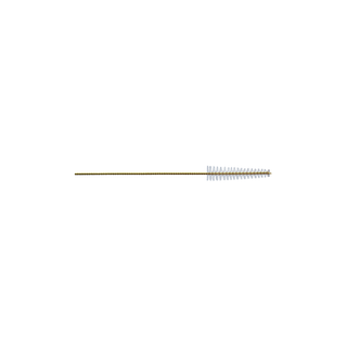 A singular gold A (medium size) interproximal brush shown horizontally on a white background.