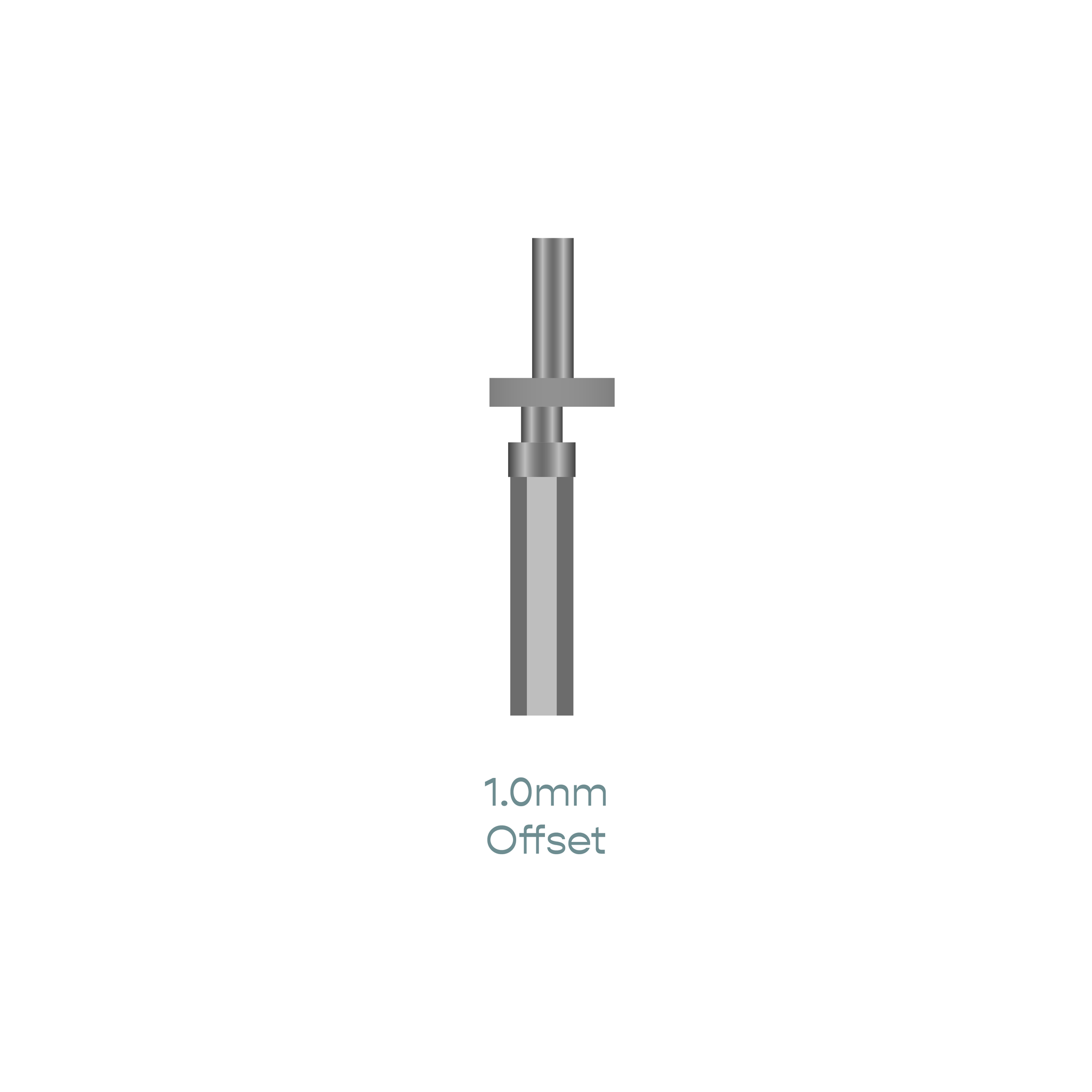 2-Piece Guide Post - 1.0 mm Offset Lower Part