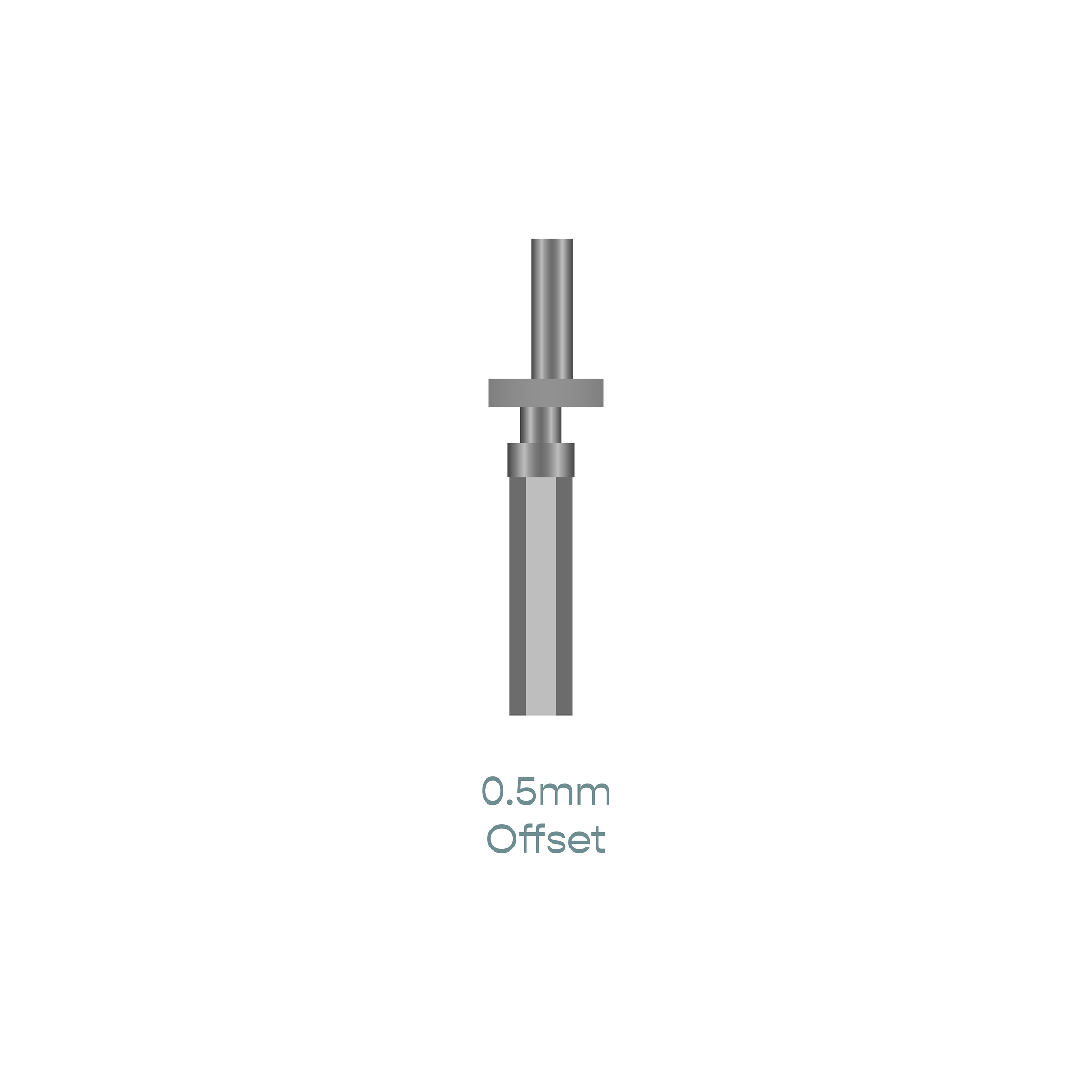 2-Piece Guide Post - 0.5 mm Offset Lower Part