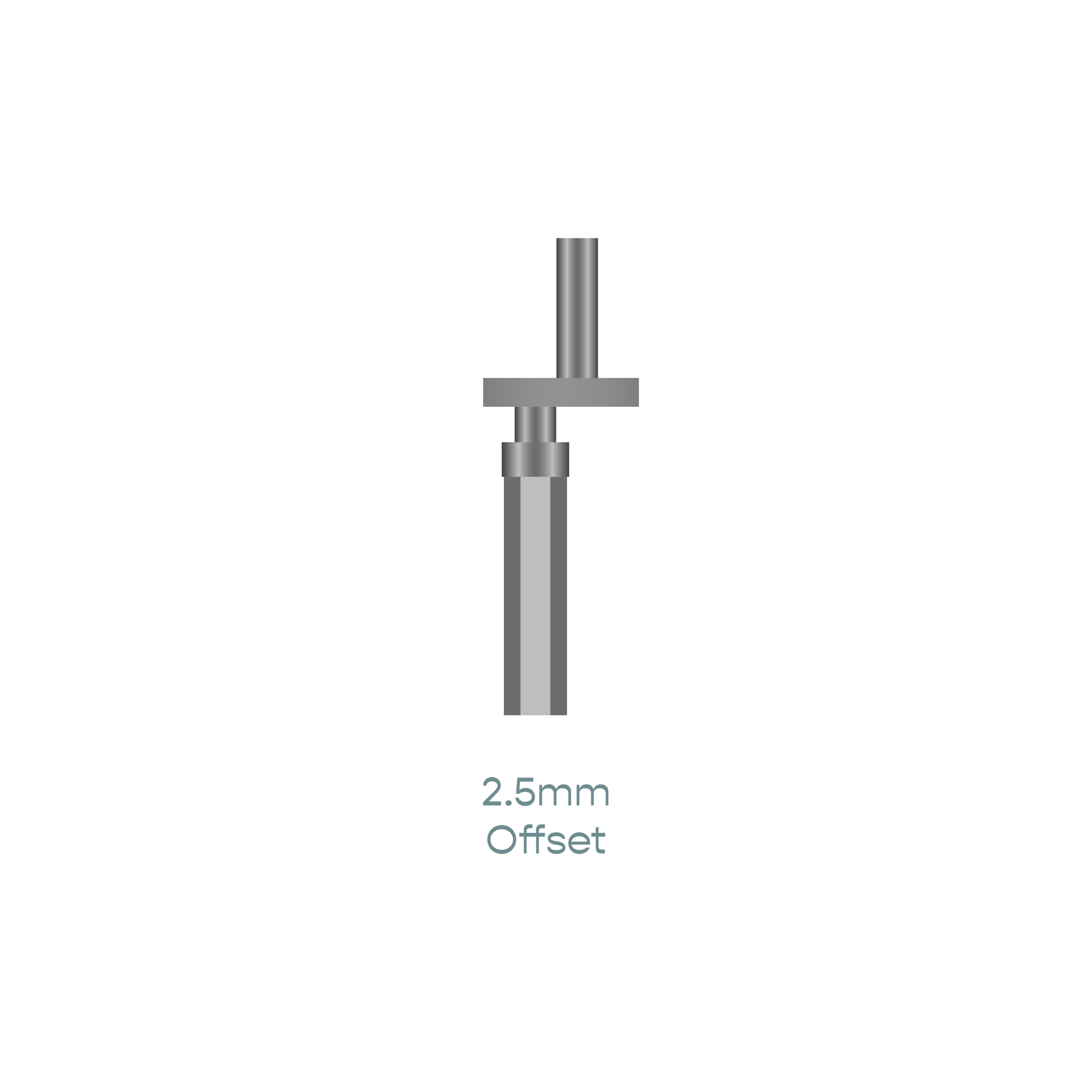 2-Piece Guide Post - 2.5 mm Offset Lower Part